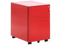 Beliani Armadio ufficio Cami metallo Rosso (HxLxP) 60 x 39 x 52 cm