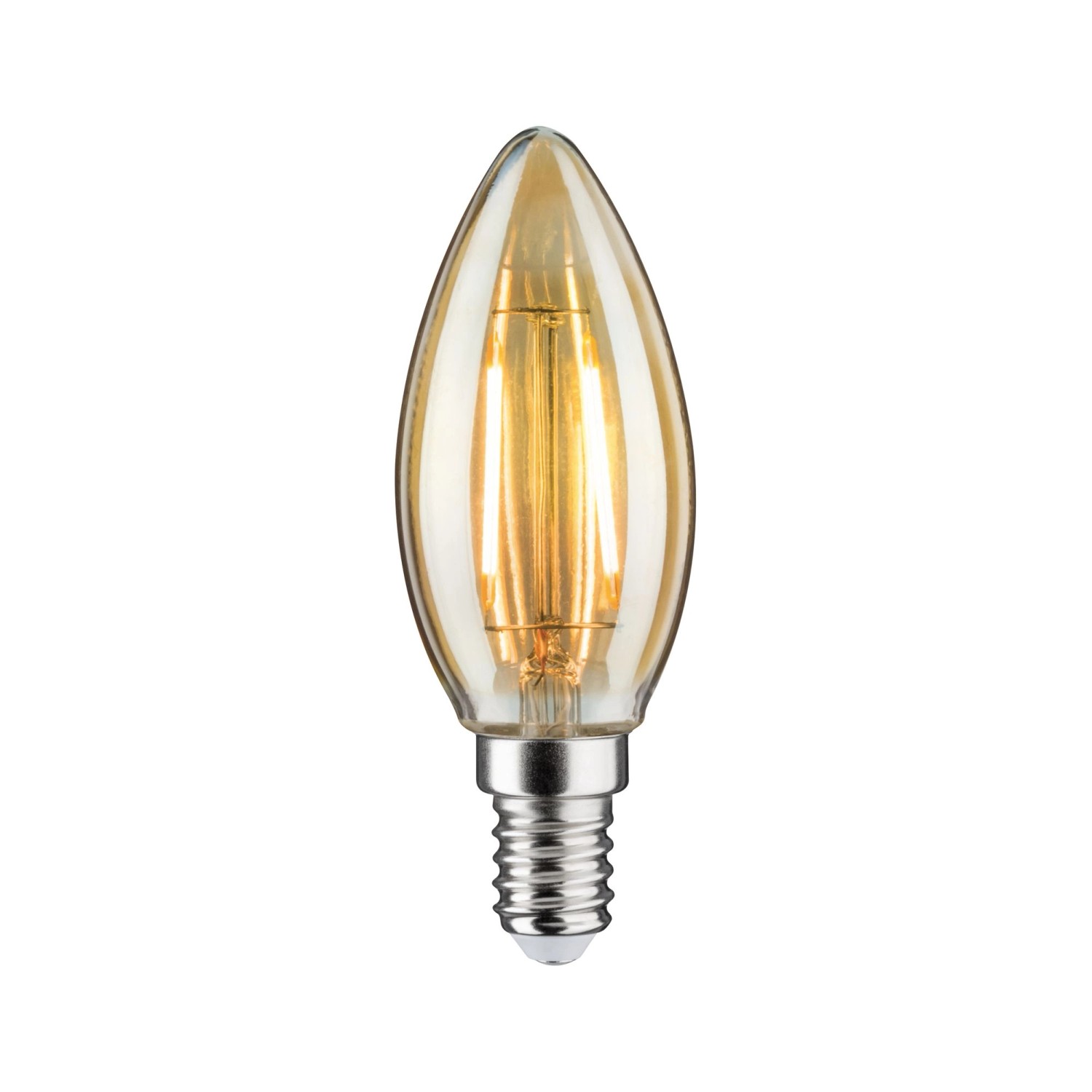 Paulmann Ampoule LED Vintage forme de bougie E14 lumière Or 2 W