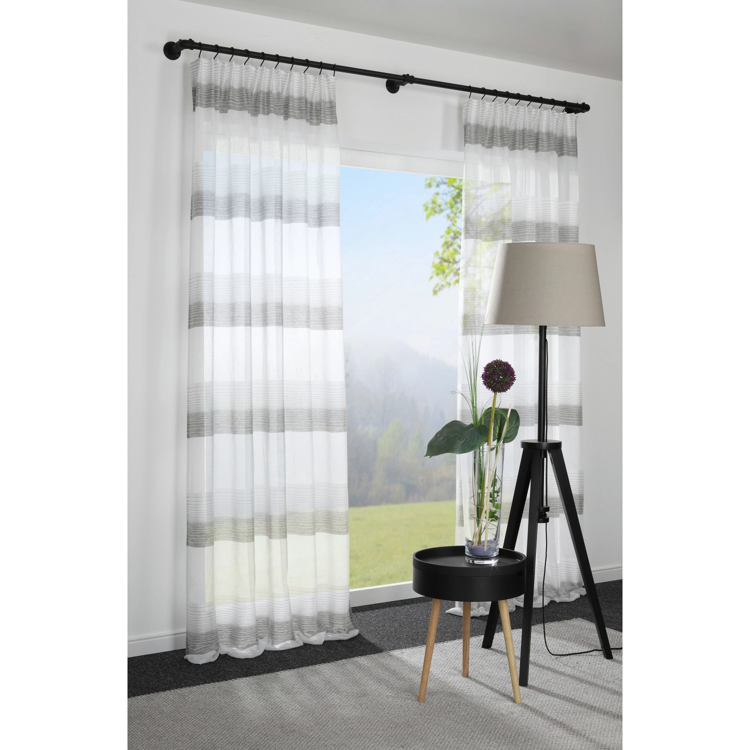 Aste per vetri espandibili Asta per tende senza foratura per finestre in PVC per asta per tende adesiva (4PCS-40-60CM