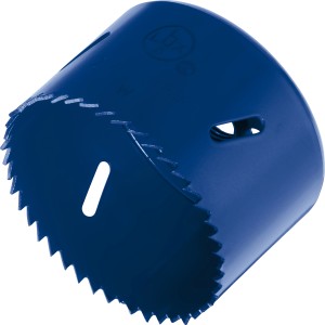 Seghe a tazza blu LUX-TOOLS, diametro 68 mm, per trapani.