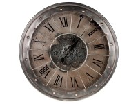 Wanduhr London Metall Silber Ø 80 cm