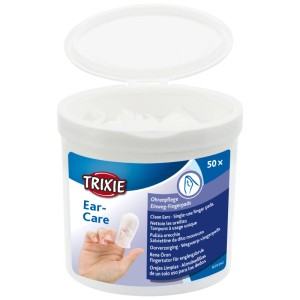 Trixie Salviette per la cura delle orecchie del cane, 50 pz, per una pulizia delicata.