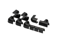 Cablefix Kabelkanal-Verbindungen Schwarz 10 mm assortiert 10-tlg.