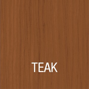 Farbmuster der Bondex Holzschutzlasur 3 in 1 Eiche Hell: Teak Farbton.