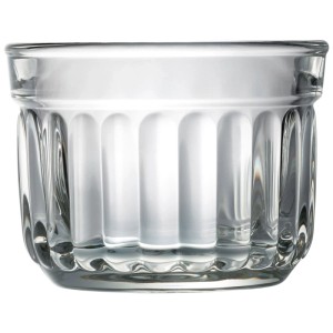 La Rochere Délice, set di 6 ramequin in vetro trasparente (27 cl) con design a coste.