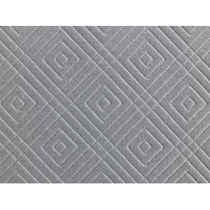 Tapis antidérapant Wenko Design gris, découpable, 150x50 cm, motif losanges.