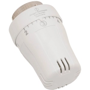 Weißer Thermostatkopf THNF-H mit Einstellskala für präzise Heizungsregelung M30x1,5.