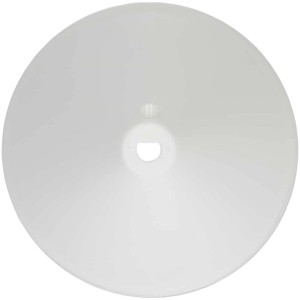 Cache-piton blanc (110x70mm) avec serre-câble pour installation de lampe.