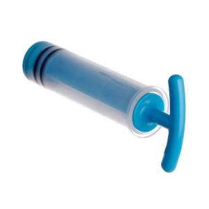 Pompa a vuoto blu per accessori bagno Wenko Vacuum-Loc per montaggio senza trapano.