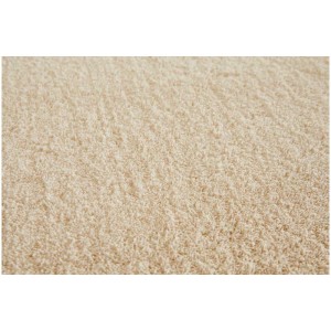 Gros plan du tapis à poils longs crème Andiamo Arezzo, 60x110 cm.