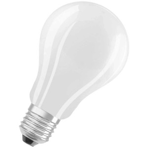 Ampoule LED Osram E27, filament, mat, 15W, blanc chaud.