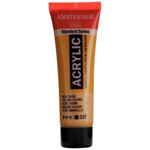 Tubo di colore acrilico Amsterdam Standard Series, Ocra Gialla (20ml).