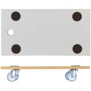 Wagner Transporthilfe MM1318, MDF, 200 kg, 575x300 mm, avec patins antidérapants et roulettes.