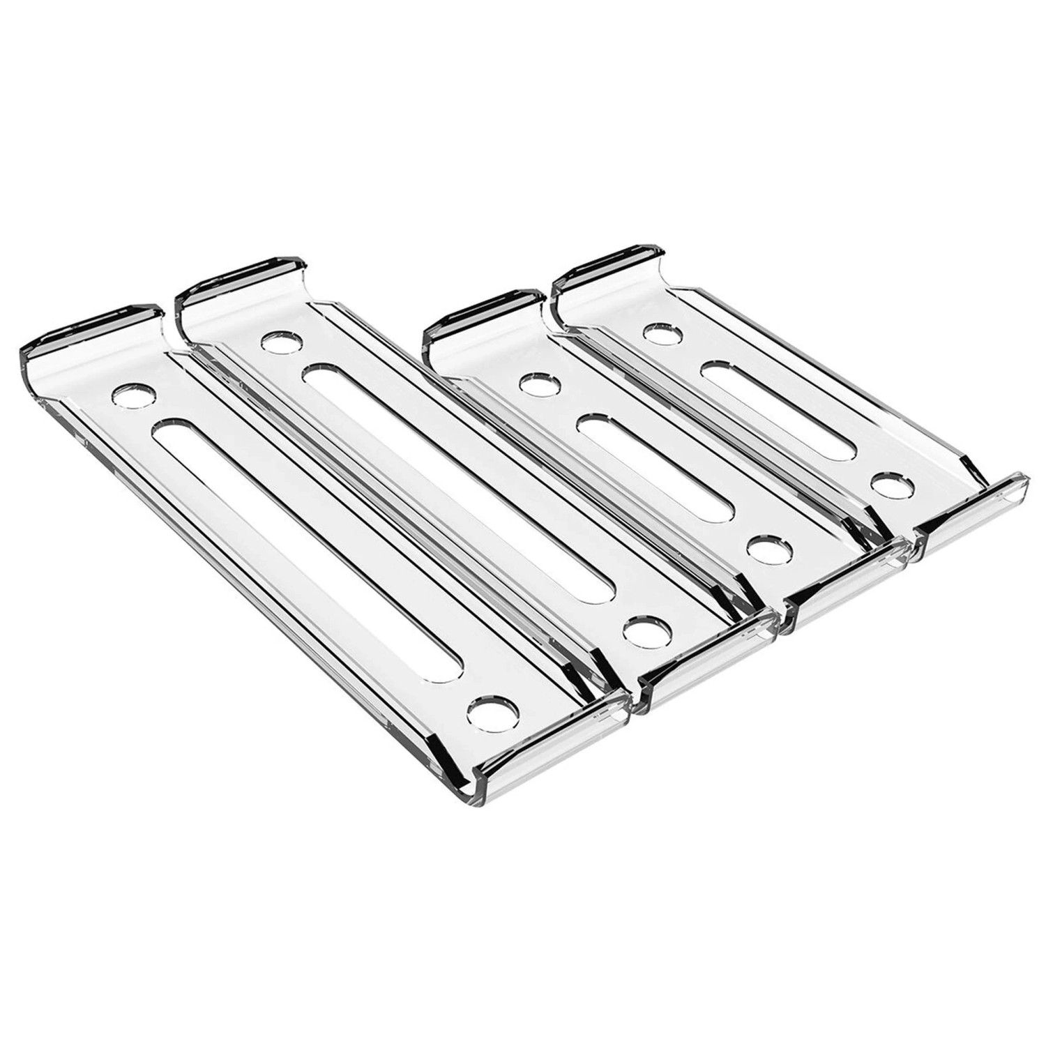 X-Click Nummernhalter rahmenlos Transparent 30 x 8 cm / 50 x 11 cm