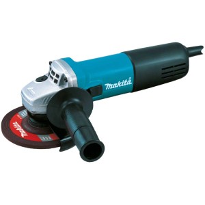 Meuleuse d'angle Makita 9558HNRGX1 pour le meulage du métal et de la pierre avec fonction anti-redémarrage.
