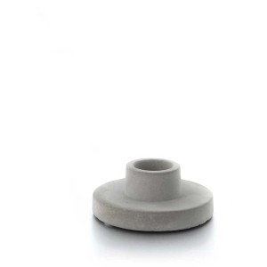 Bougeoir Balthasar Concreto en béton, hauteur 3 cm pour bougies.