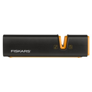 Affûteuse de haches et de couteaux Fiskars Xsharp, noir/orange, pour haches et couteaux.