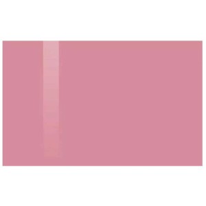 Tableau magnétique en verre rose, 35x50 cm, pour notes et photos.