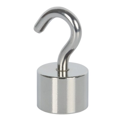 Fix-o-moll Magnethaken Neodym Silber 41 mm x Ø 20 mm / 2 Stk.