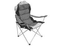 Jumbo-Anglersessel Grau/Hellgrau/Schwarz (HxBxT) 110 x 88 x 60 cm