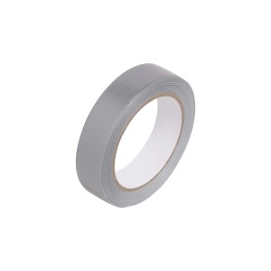 Rouleau de ruban toilé universel LUX, argenté, 25 m x 25 mm, pour réparations et fixations.