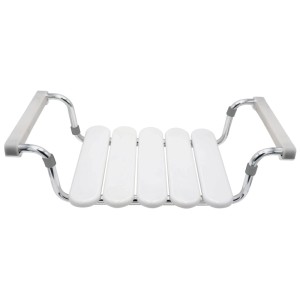 Siège de bain Ridder Pro blanc, siège de bain ajustable en plastique pour la sécurité dans la salle de bain.