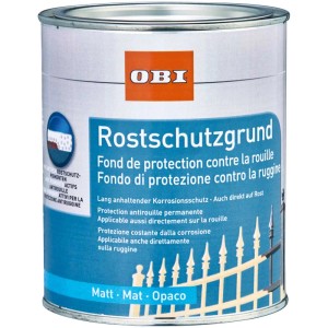 Dose OBI Rostschutzgrund, matt beige, 375 ml. Grundierung für Eisen und Stahl.