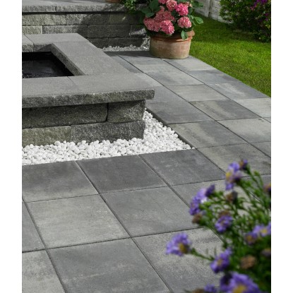 Gartenplatte Palermo Grau-Nuanciert 40 x 40 cm