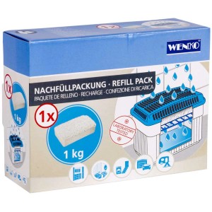 Wenko Ricarica per deumidificatore, 1000g, per ridurre l'umidità negli ambienti.