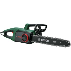 Tronçonneuse électrique Bosch UniversalChain 40 en vert et noir.