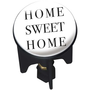Tappo lavabo con design "Home Sweet Home", Ø 3,9 cm, per scarichi standard.