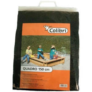 Filet de protection pour chat emballé pour bac à sable, 150x150 cm, protège le sable de la saleté.
