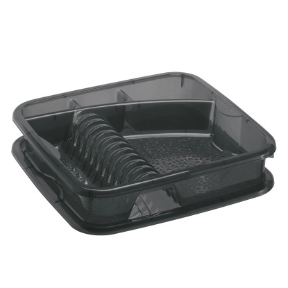 Rotho Geschirr-Abtropfer Geometric Anthrazit