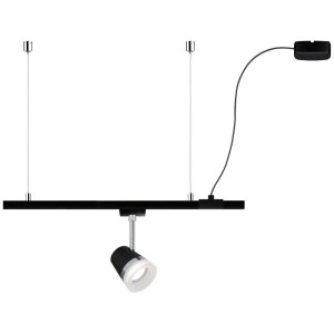 Alimentation de câble noire Paulmann URail pour systèmes de rails, longueur 2 m.