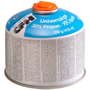 Cartouche de gaz CFH 230g pour soudure, 30% propane, 70% butane.