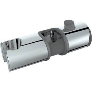 Wenko Libertà Chrome, support de douchette en plastique pour barres de douche.