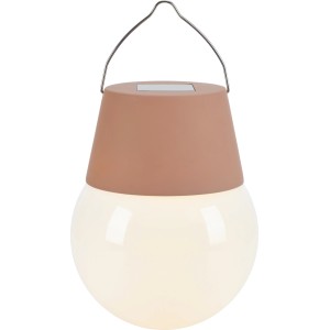 Lampada solare a LED marrone (Ø 10 cm) da appendere per esterni.