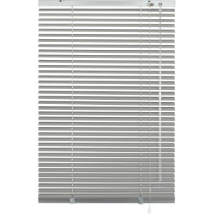 Gardinia Tenda Veneziana in alluminio, 110x130 cm, argento. Protezione solare e privacy per finestre.