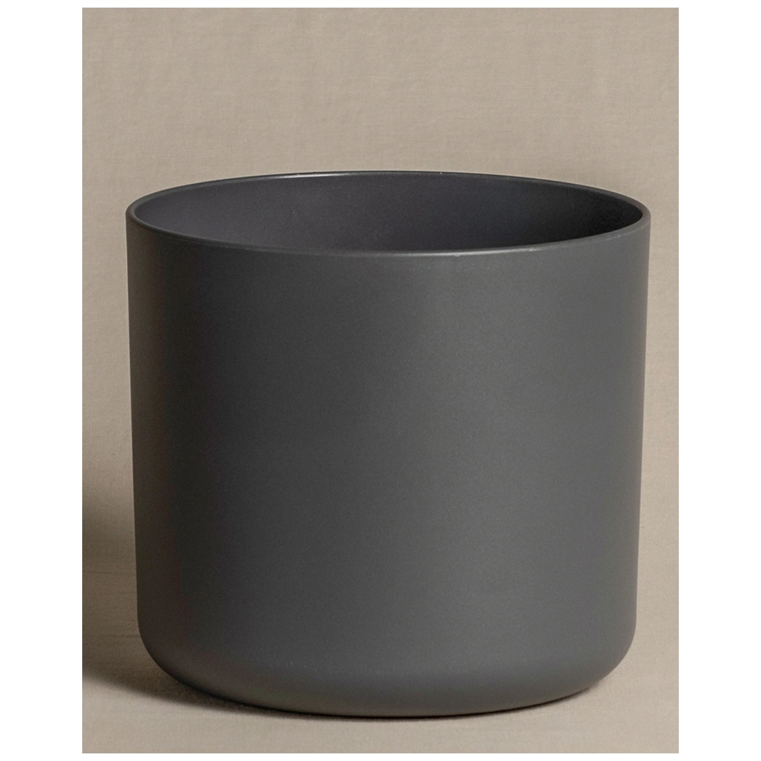Feey Blumentopf Lumi Kunststoff Anthrazit Ø 18 cm kaufen bei OBI