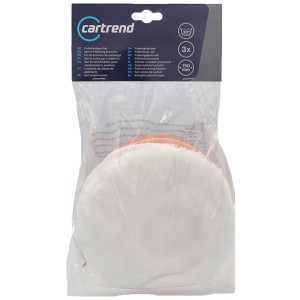 Kit d'accessoires de polissage Cartrend, 3 pièces pour plateaux de polissage de 150 mm. Entretien auto pour des résultats brillants.