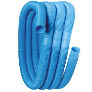 Tuyau de piscine bleu Steinbach, Ø 32 mm, flexible et sécable pour accessoires de piscine.