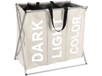 Wenko Wäschesammler Trio Beige 3 x 43 l