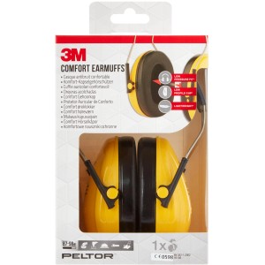 3M Peltor Optime H510A casque antibruit, jaune/noir, confortable et léger.