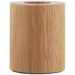 Lampada da tavolo Eglo Turialdo in legno e metallo, nera, alta 10 cm.