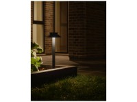 Nordlux Solar-Pollerleuchte Justina Edelstahl Anthrazit 60 cm