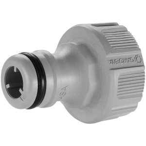 Gardena Raccord de robinet 33,3 mm (G 1) en plastique pour tuyaux d'arrosage.