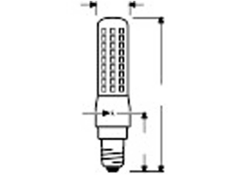 Osram Lampadina speciale LED T-Slim E14 Bianco caldo dimmerabile 7 W / 806  lm