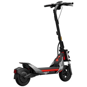 Segway E-Scooter ZT3 Pro D nero-rosso con doppia sospensione e luci LED.