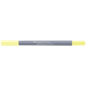 Faber-Castell Dual Marker Goldfaber Giallo Chiaro Velato 104, pennarello a doppia punta.