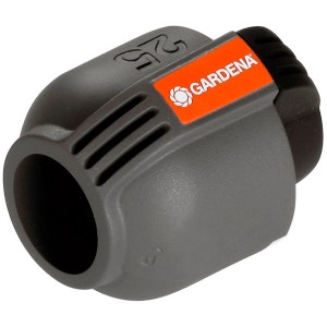 Gardena Terminale 25 mm per sistemi di irrigazione, chiusura sicura del tubo.